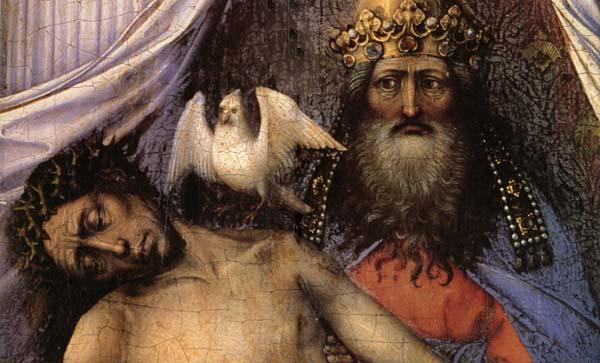 Robert Campin Detail of Mourning Trinity